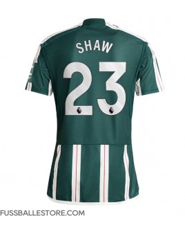 Günstige Manchester United Luke Shaw #23 Auswärtstrikot 2023-24 Kurzarm